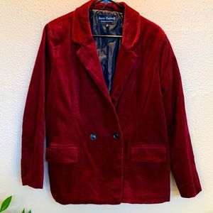 NWOT Women’s XL Corduroy Double Breasted Blazer